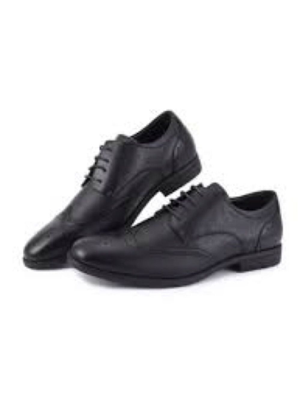 Men’s Miko Lotti Black Faux Leather Business Casual Oxford Shoes Size 7.5 US!